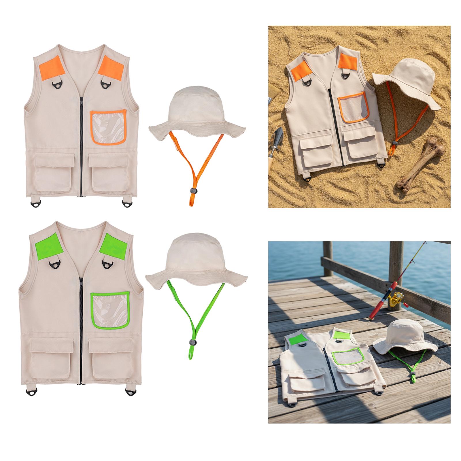 Outdoor Adventure Kit For Kids - Детский костюм исследователя: жилет и шляпа,
